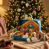 Mondo in miniatura in una valigia - Presepe natalizio Anteprima dell’immagine prodotto 4