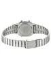 The back of a silver Casio watch with a metal band. Produktbild-Vorschau