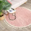 Volero - Tapis rond à poils longs - Lofty Fringe Rose - Ø Voir les images du produit 6