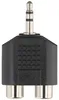 goobay Cinch Adapter AUX Klinke 3,5 mm zu 2 x stereoBuchse Náhľad obrázku produktu 4