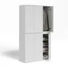 Armoire à vêtements Vicco Claus Blanc 111x191.5cm avec 6 Voir les images du produit 5
