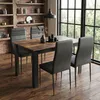 Mondeer Esstisch Esszimmertisch 120 x 80 x 75cm, Schwarz & Produktbild-Vorschau 3