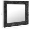 vidaXL Lustro ścienne w stylu barokowym 60x60 cm czarne Podgląd zdjęcia produktu 5