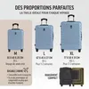 DEUBA® Set de 3x Valises Rigides M, L, XL - Bagage Cabine, Voir les images du produit 2