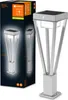 A product shot of a solar-powered outdoor light and its packaging. Produktbild-Vorschau