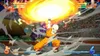 A video game scene depicting a fight between two characters, Krillin and Frieza, from Dragon Ball Z. Krillin is performing a special attack. Produktbild-Vorschau