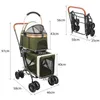 Hundebuggy Haustierwagen Haustierbuggy mit Sicherheitsgurt Produktbild-Vorschau 7