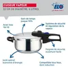 Steam pressure cooker - FACKELMANN - Elo Praktika - 18/10 Anteprima dell’immagine prodotto 3