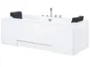 BELIANI Whirlpool-Badewanne Weiß 170 x 75 cm mit Produktbild-Vorschau 8