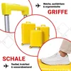 Reisekoffer aus Polypropylen (PP) Modell Nova Yellow 3er Produktbild-Vorschau 7