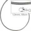 JOBO Schlangenkette 925 Sterling Silber 1,9 mm 50 cm Produktbild-Vorschau 1