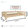Need Sleep Kinderbett 70x140 cm aus Massivholz – niedriges Produktbild-Vorschau 4