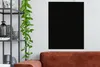 MuchoWow® - Leinwandbilder - Schwarz - Einfarbig, Wandbild, Produktbild-Vorschau 2