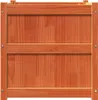 vidaXL květináč vosk hnědý 60x60x60 cm masivní borovicové Náhled obrázku produktu 6