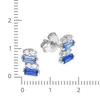 Zeeme Silber Ohrringe 925/- Sterling Silber 0,8cm weiß Produktbild-Vorschau 2