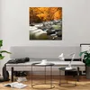 Bilder auf glas - Stream Herbst Forrest Berg - 70x70cm - Produktbild-Vorschau 6