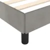vidaXL Bettgestell mit Kopfteil Hellgrau 100x200 cm Samt -  Produktbild-Vorschau 10