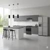 ULWEHOME | Küchenzeile 320 cm Anthrazit, Küchenmöbel-Set Produktbild-Vorschau 3