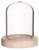 Glasgefäße mit Holz Ø8cm | H: 8cm (6 Stück) [IFS-29419] Produktbild-Vorschau 2