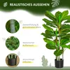 HOMCOM Künstlicher Baum 95 cm Kunstpflanze mit 33 Blättern, Produktbild-Vorschau 5