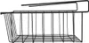 A black metal hanging basket organizer shown from the side against a white background. Anteprima dell’immagine prodotto