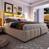 A bedroom with a bed, nightstand, and a view of an outdoor patio. Podgląd zdjęcia produktu
