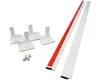 SOLUNA Seitenführungsprofil weiß für SOLUNA Plissées 130 cm Produktbild-Vorschau 2
