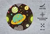 MuchoWow® Mauspad Mousepad Muster - Weltraum - Planeten - Produktbild-Vorschau 3