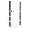 vidaXL Büroschrank mit Schiebetür Weiß 90x40x180 cm Stahl Produktbild-Vorschau 2