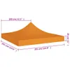 Strecha na párty stan 3x3 m, oranžová 270 g/m² Náhľad obrázku produktu 5