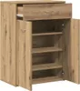 vidaXL Botník Artisan dub 60x35x84 cm Materiál na báze Náhľad obrázku produktu 4