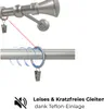 100 Stück Metall Gardinenringe mit Clips Farbe Satin für 16 Produktbild-Vorschau 8