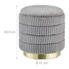Pouf en velours Relaxdays avec espace de rangement, rond, Voir les images du produit 4
