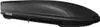 A black roof box is shown from a side-diagonal angle against a white background. Náhľad obrázku produktu