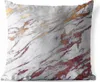 MuchoWow® Outdoor Kissen - Marmor - Weiß - Gold - Rot - Produktbild-Vorschau 1