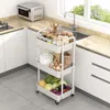 3-stöckiger Küchenwagen, Allzweckwagen, Servierwagen mit Produktbild-Vorschau 6