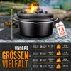 grillas® Dutch Oven Set 7,3 Liter / Topf ohne Füße Produktbild-Vorschau 3