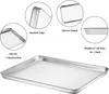 Edelstahl Ofenblech Set of 2 44 x 31 x 2 cm Produktbild-Vorschau 3