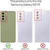 Three smartphones are shown side-by-side, with the left one highlighted as compatible and the other two marked as incompatible. Produktbild-Vorschau