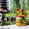 Glückskatze - Maneki-neko - Winkekatze - 18 cm - gold Produktbild-Vorschau 12