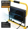 A yellow and black LED work light with cooling fins and airflow graphics. Anteprima dell’immagine prodotto
