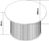 Table basse 'Ledepid' 48 x Ø80 cm ronde bambou + MDF Voir les images du produit 5