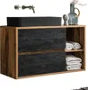 Waschtischunterschrank 100 cm Keramik-Waschbecken HARLOW-56 Produktbild-Vorschau 1