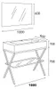 100cm bodenstehendes Badmöbel- Set mit grauem Waschtisch | Produktbild-Vorschau 3
