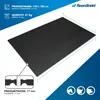 A product image showing a black mat with informational overlays. The mat has a textured surface. Different icons are visible at the bottom right. Produktbild-Vorschau