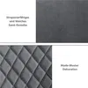 Two close-up images of fabric textures, one with text describing the material and the other with text describing a pattern. Produktbild-Vorschau
