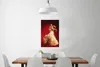 MuchoWow® Poster Eine Flamenco-Tänzerin vor einem roten Produktbild-Vorschau 2