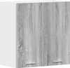 A studio shot of a gray wood-effect cabinet with a white side panel. Anteprima dell’immagine prodotto