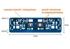 2 Kennzeichenhalter kurz 46 cm Blau Hochglanz lackiert für Produktbild-Vorschau 4