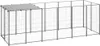 The Living Store Hundezwinger Silbern 330x110x110 cm Stahl Produktbild-Vorschau 1